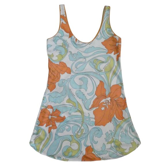 FERNANDO SANCHEZ Floral print tank dress sz P XS mini - Picture 3 of 7
